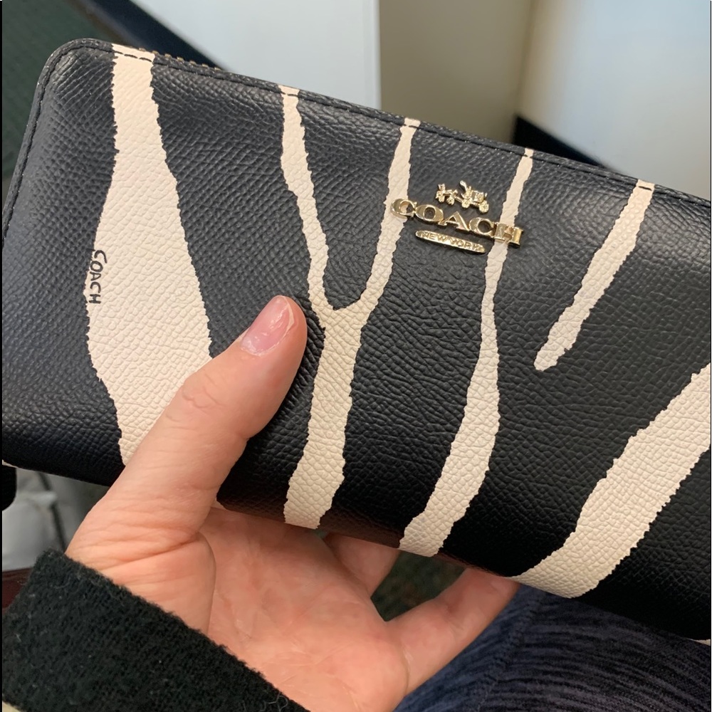 Coach Zebra Print Wallet